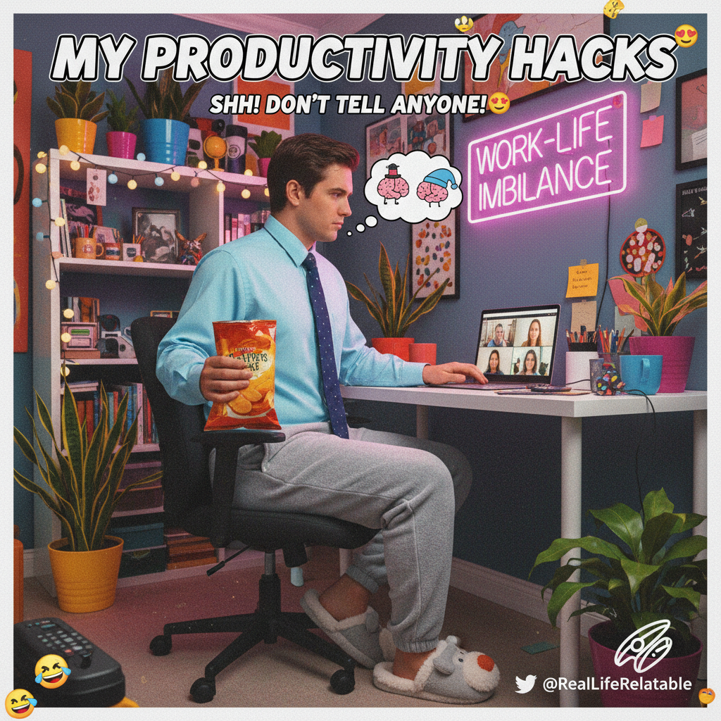 Wearing sweatpants to a 'business casual' Zoom meeting is my superpower.