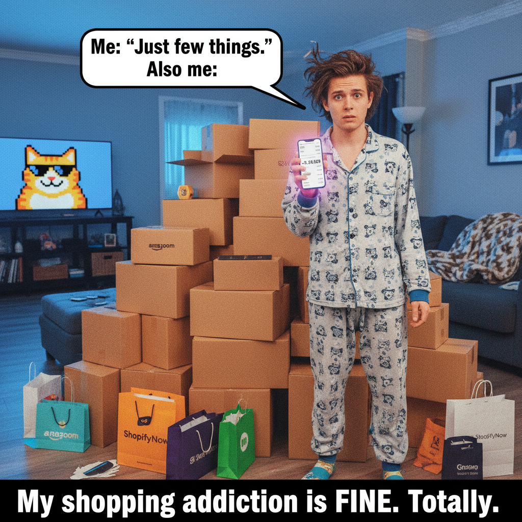 My online shopping cart is a therapist, but I still buy the impulse buys. Send help.