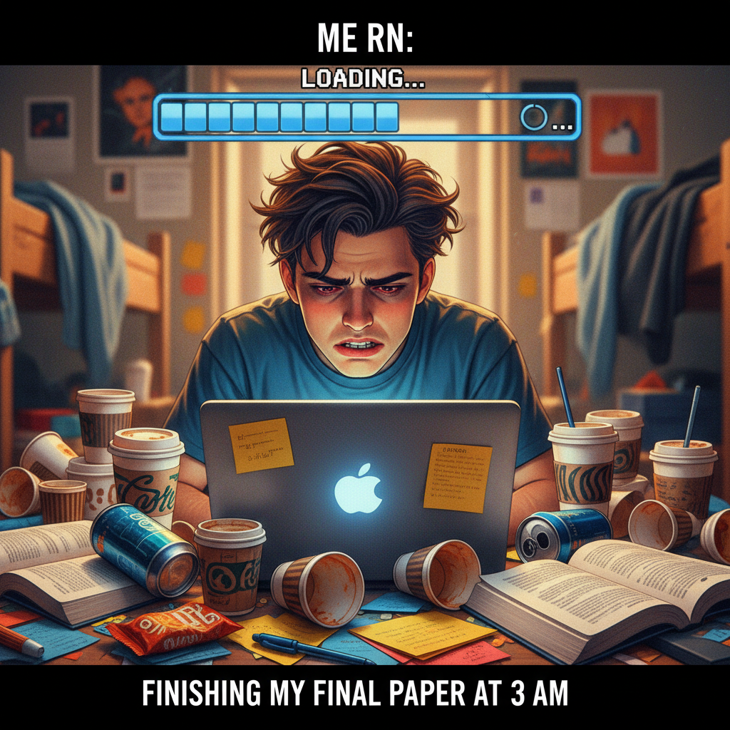 Exam season is just 3 months of coffee and 3 hours of panic. Wish me luck.