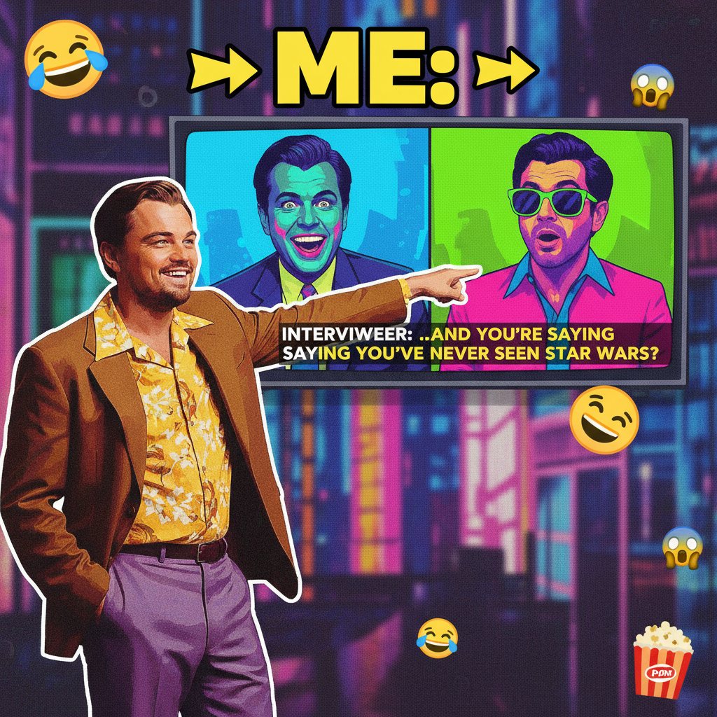 Me watching literally any celebrity interview: *Leonardo DiCaprio pointing meme*