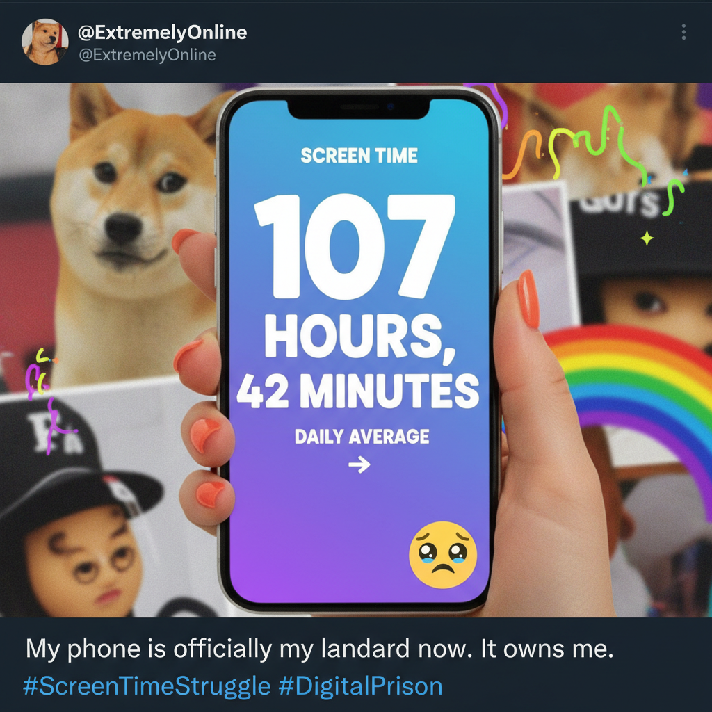 My screen time report just called me out. I feel personally attacked by my phone.