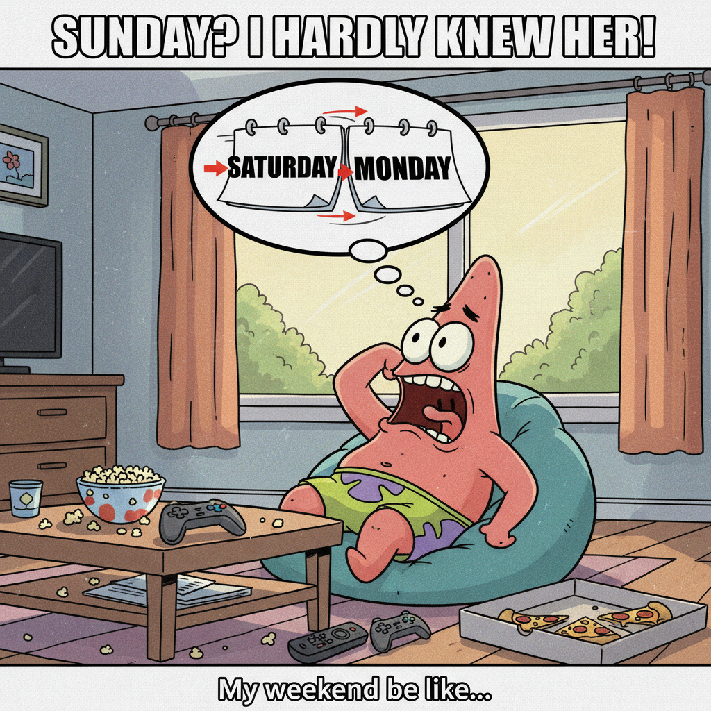 My brain trying to process that it's already Sunday night