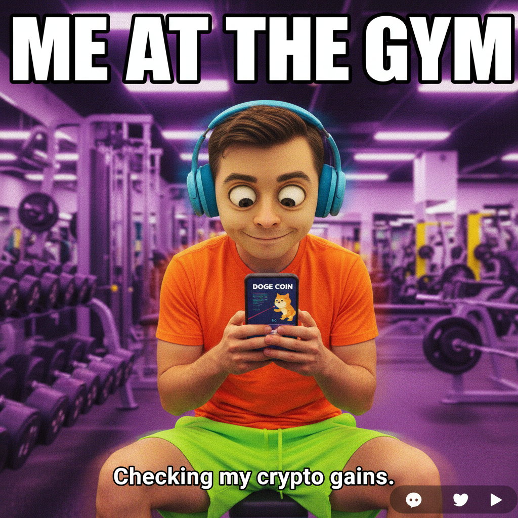 Me at the gym: 'I paid for this, I might as well look at my phone between sets.'