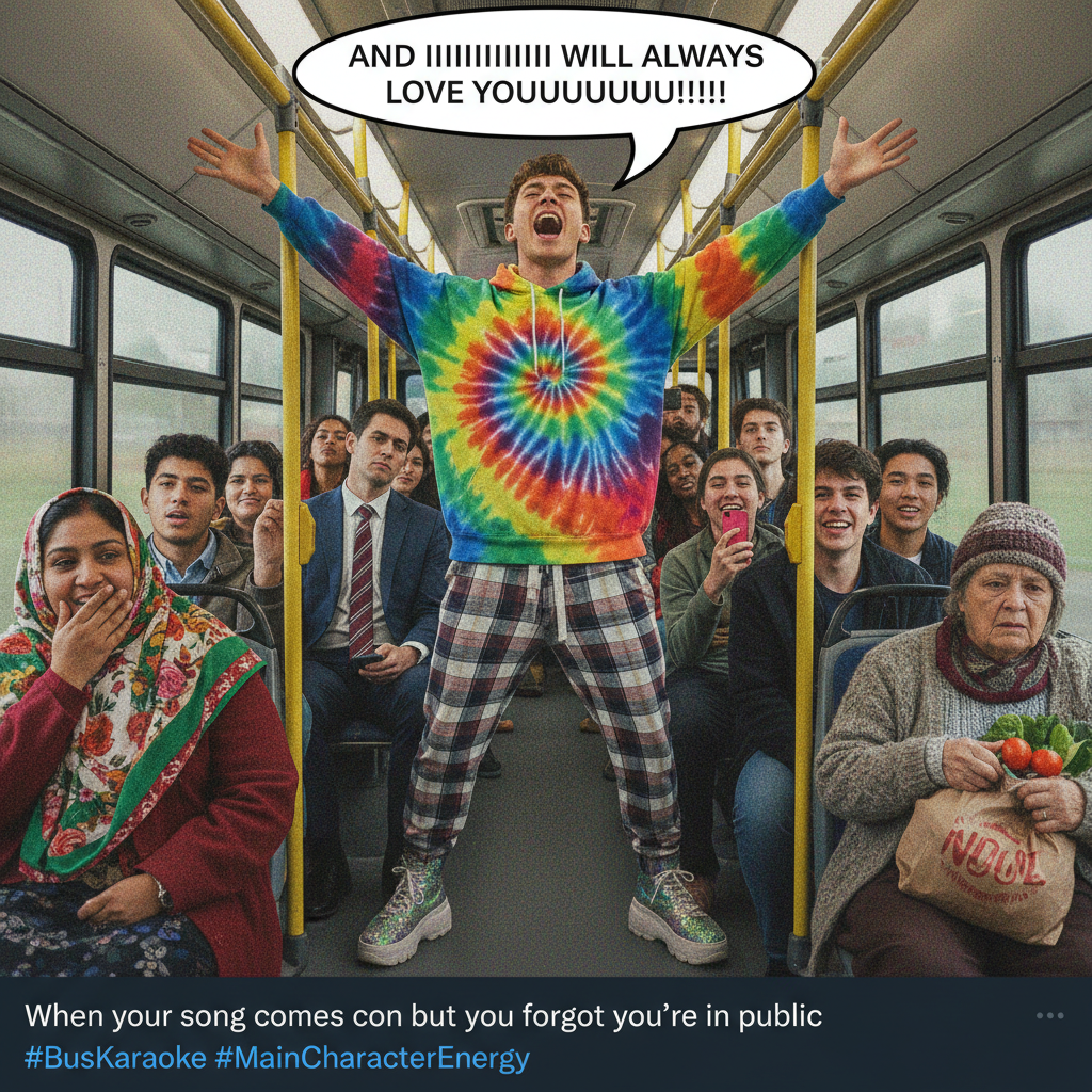 Just witnessed a full-on opera performance on the bus. My commute is never boring.