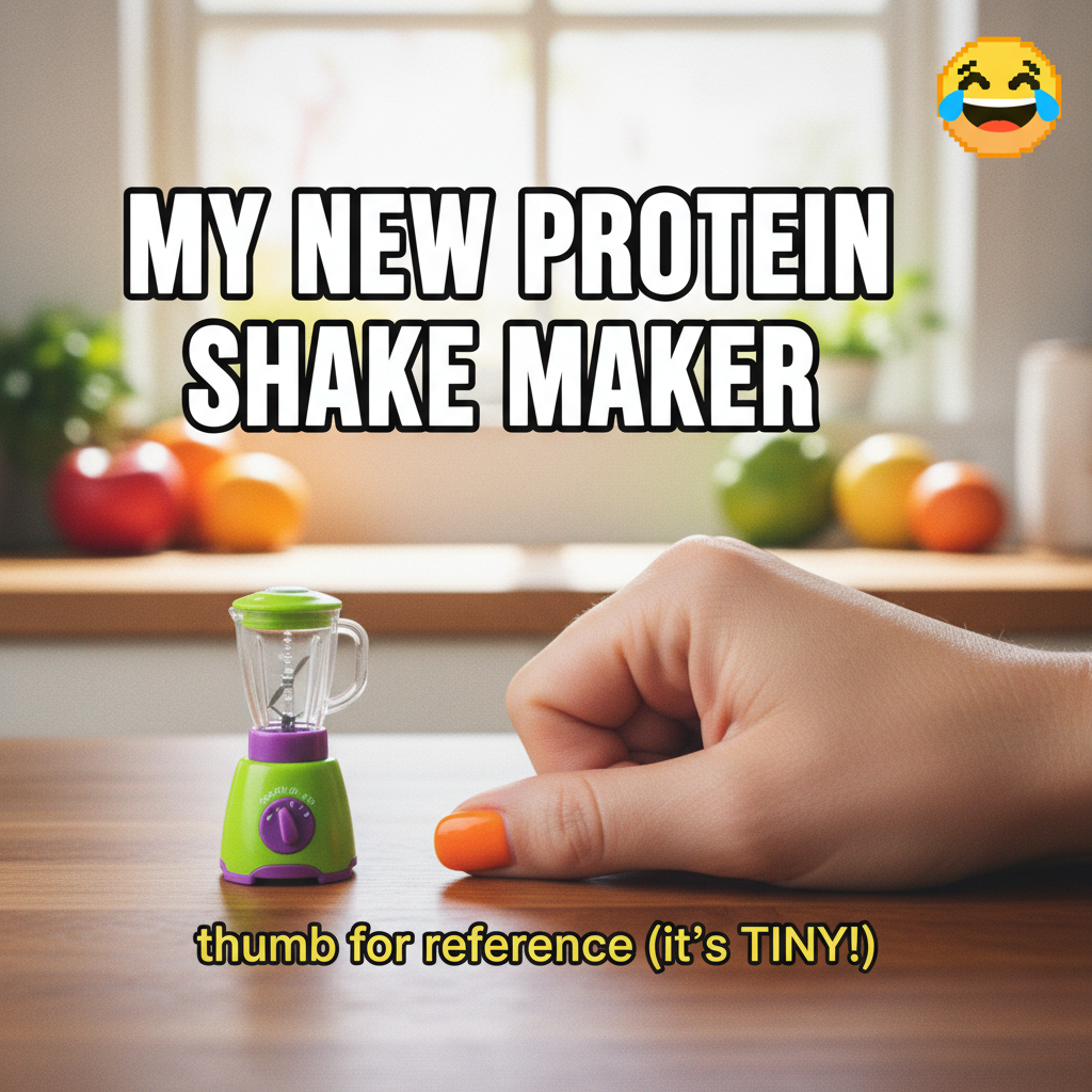 Bought a 'mini' blender online. It's the size of my thumb. My smoothie dreams are crushed.