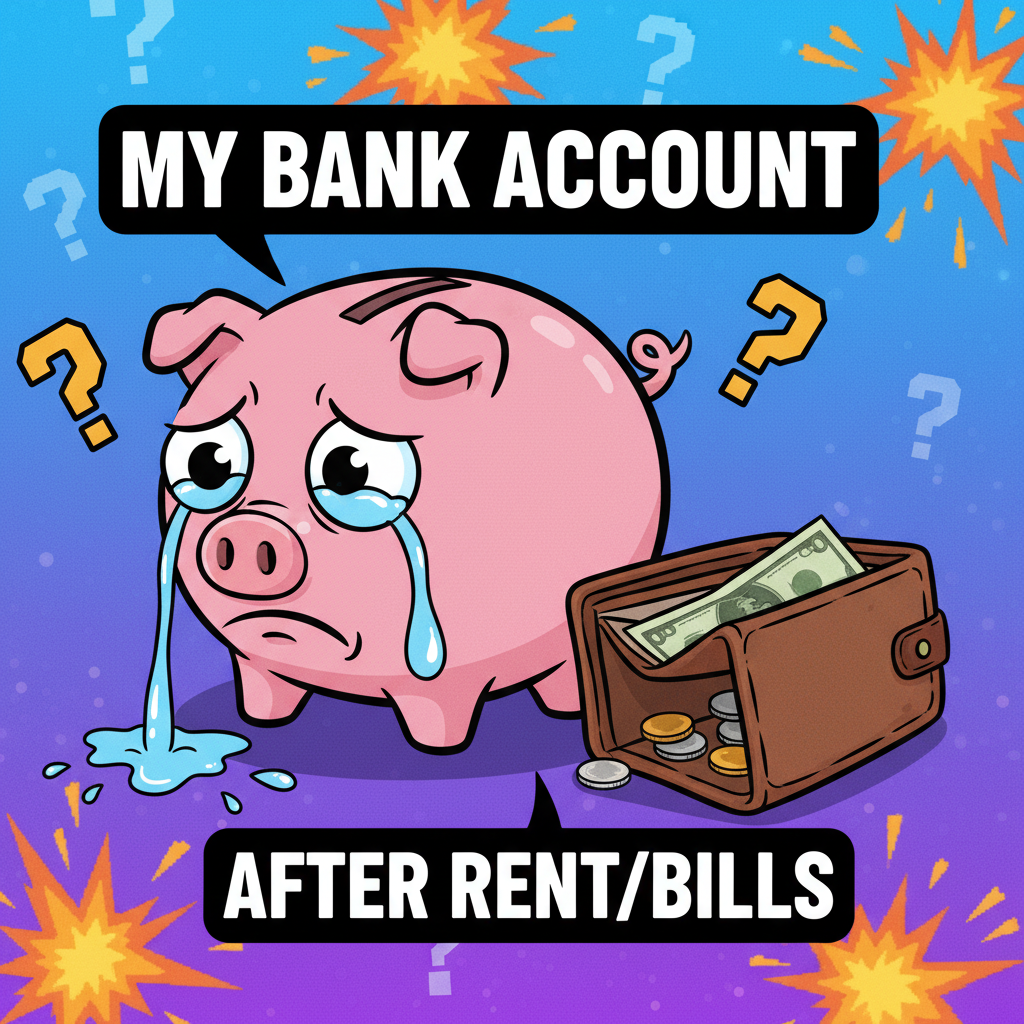 Just paid my bills. My bank account is now a single tear drop.
