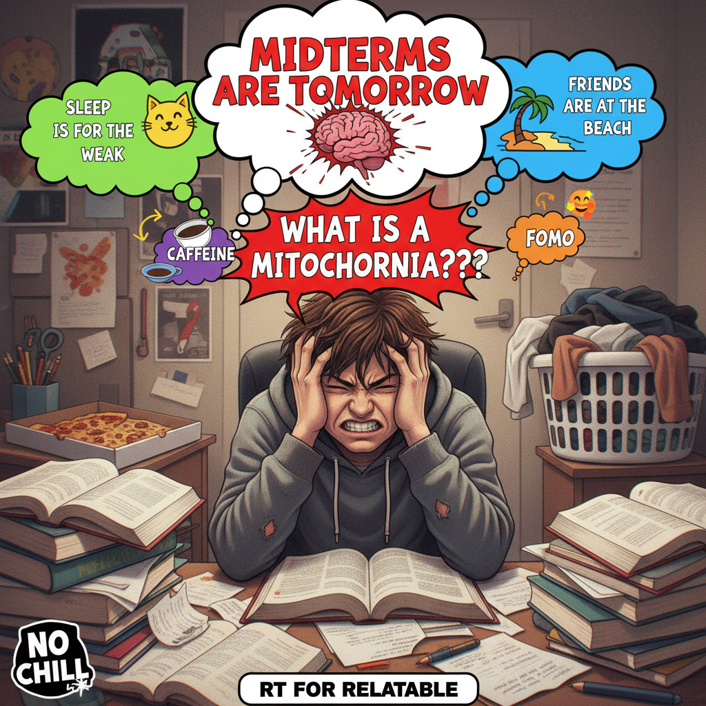 My brain during exams: 'You know this! Wait, no you don't.'