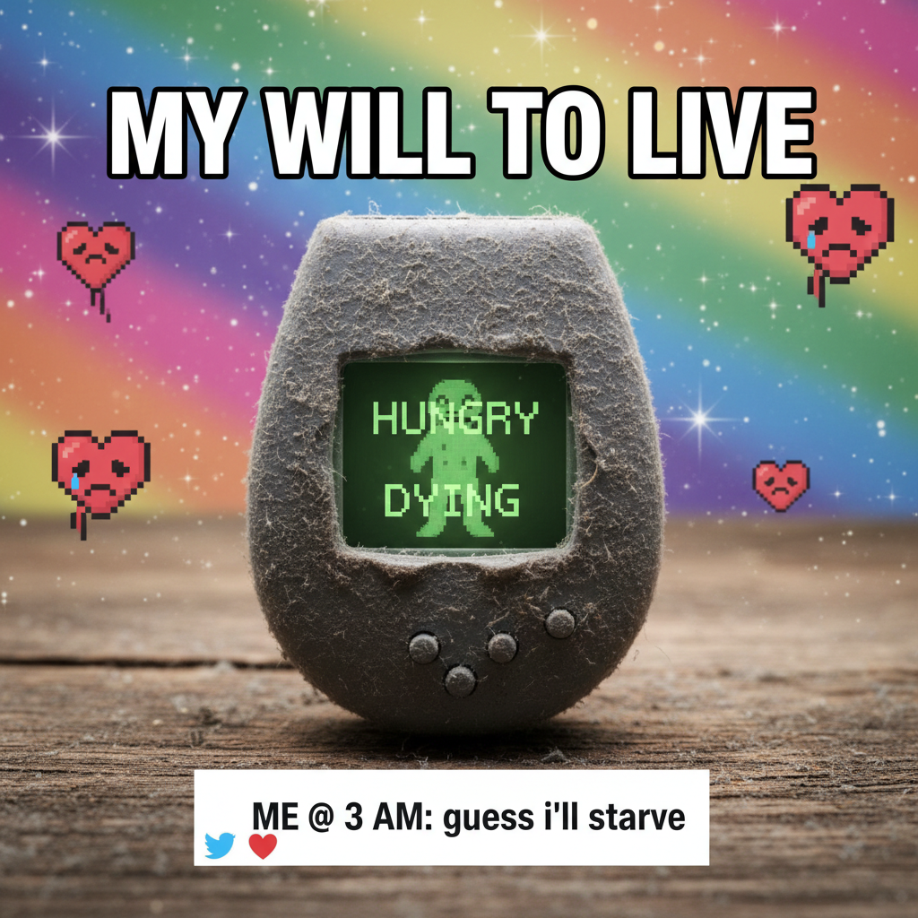 Finding my old Tamagotchi in a drawer hit different. The sheer responsibility I felt then!