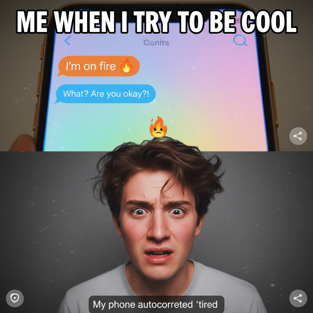 My phone just autocorrected 'I'm fine' to 'I'm on fire'. Guess it knows me better than I do.