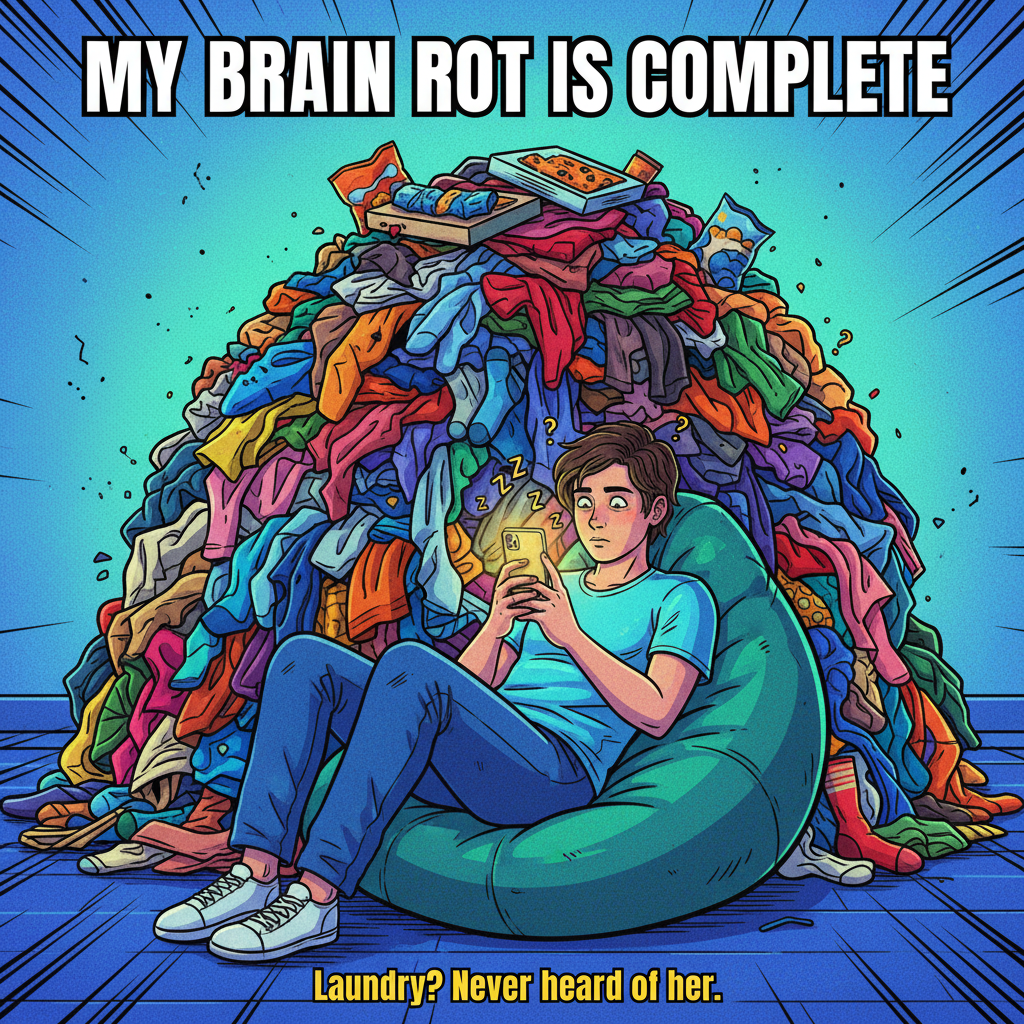 Just spent 3 hours scrolling TikTok only to realize I needed to do laundry. This is fine.