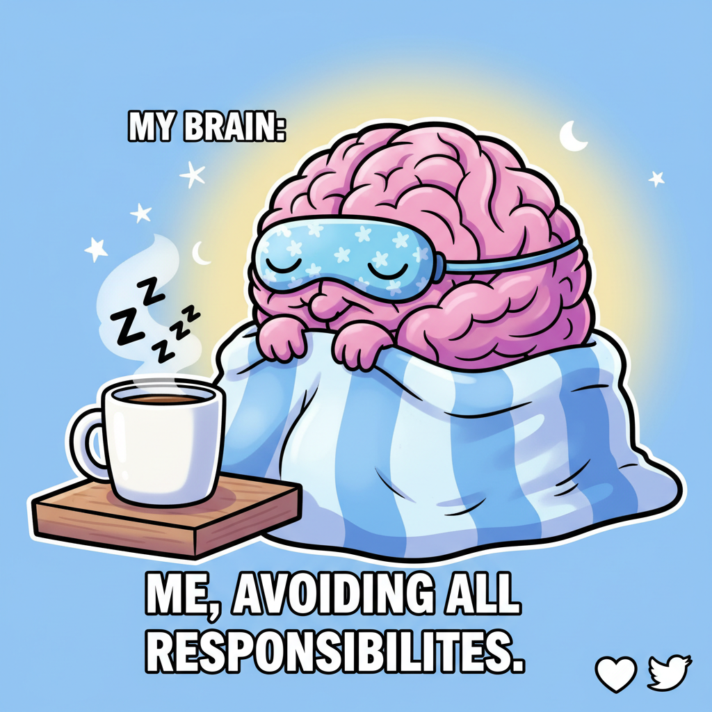 My brain cells during winter: 'Hibernate mode activated.' Send coffee and sunshine. #SeasonalDepression