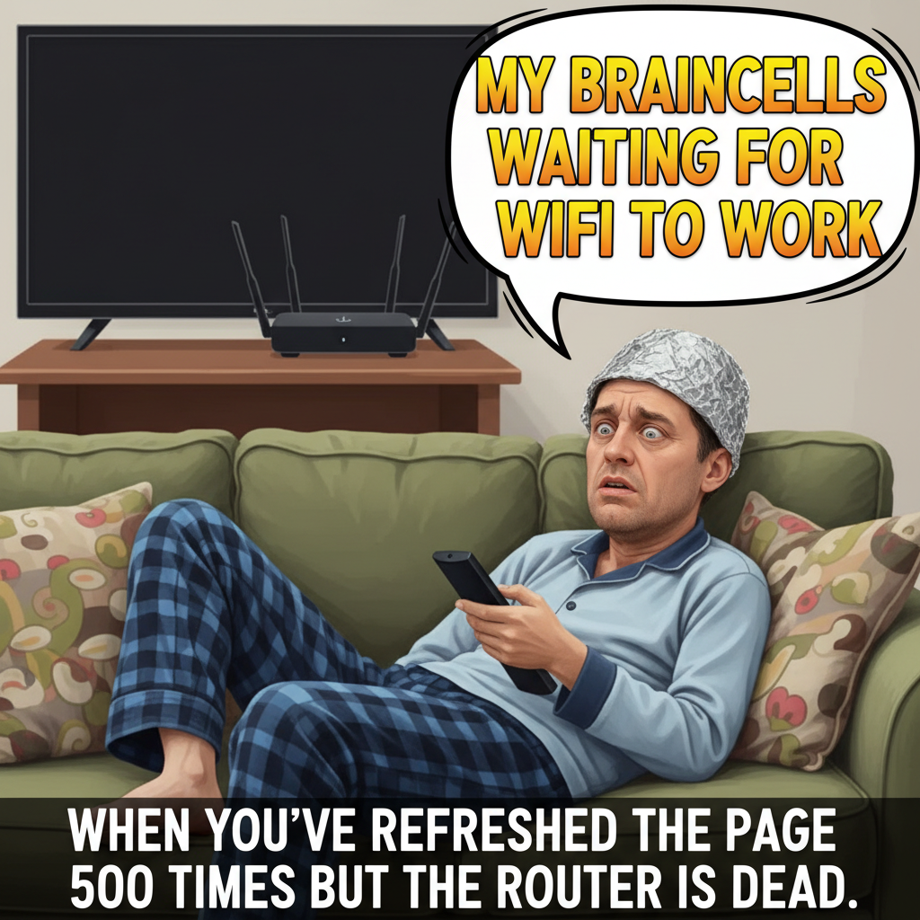 The WiFi went down. I've already talked to my family. What do I do now?