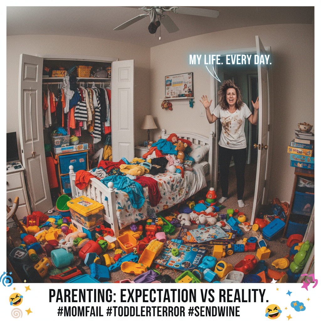 My kids think 'clean your room' is a suggestion, not a command. Send help.