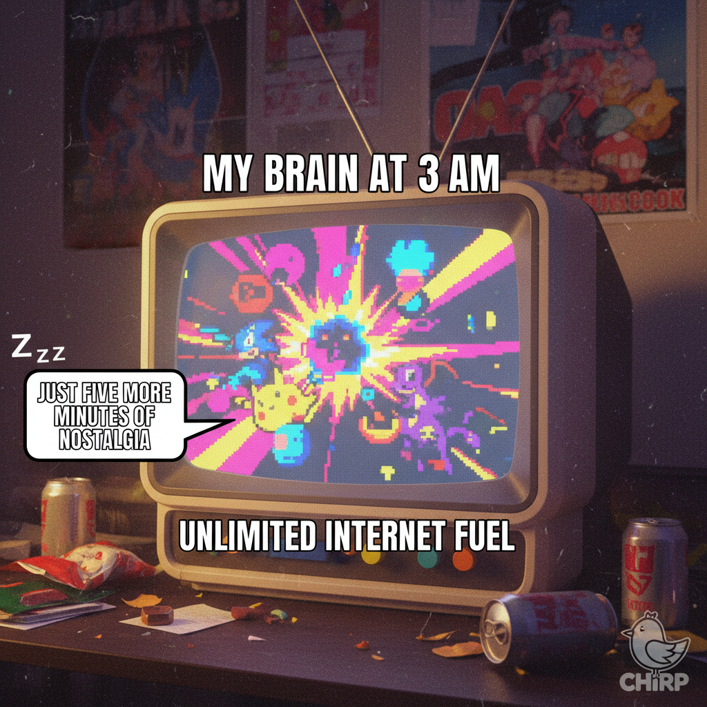 Hearing that old cartoon theme song just unlocked a core memory. My childhood was peak.