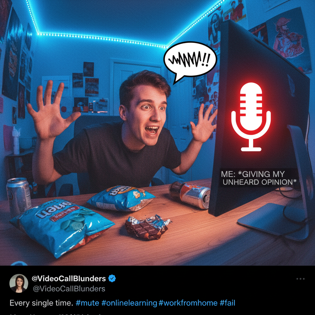 My mic was off the entire Zoom meeting. My passionate monologue about snacks was unheard.