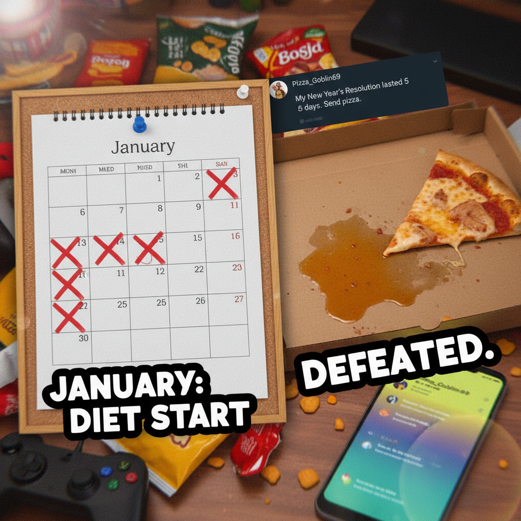 My New Year's resolution lasted 3 days. Now accepting applications for new resolutions.