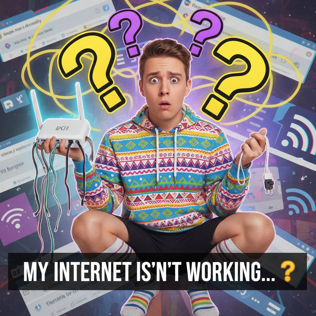 When the WiFi goes down, my brain immediately reverts to dial-up sounds and existential dread.