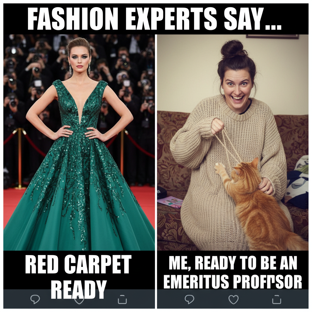 Ordered a 'chic' dress online. Got a potato sack with sleeves. My cat loves it though.