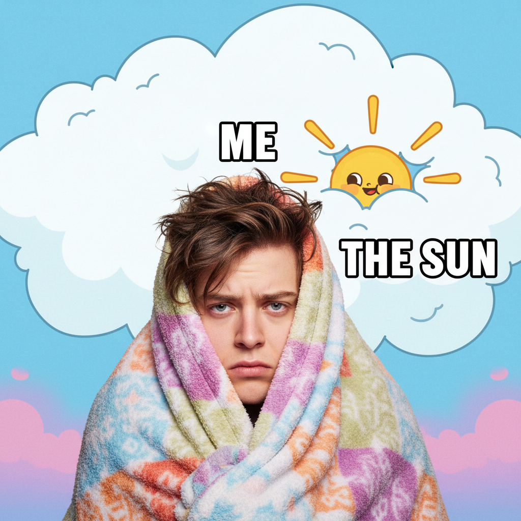 My brain cells during winter: hibernating. My motivation: also hibernating. Send coffee & sunshine.