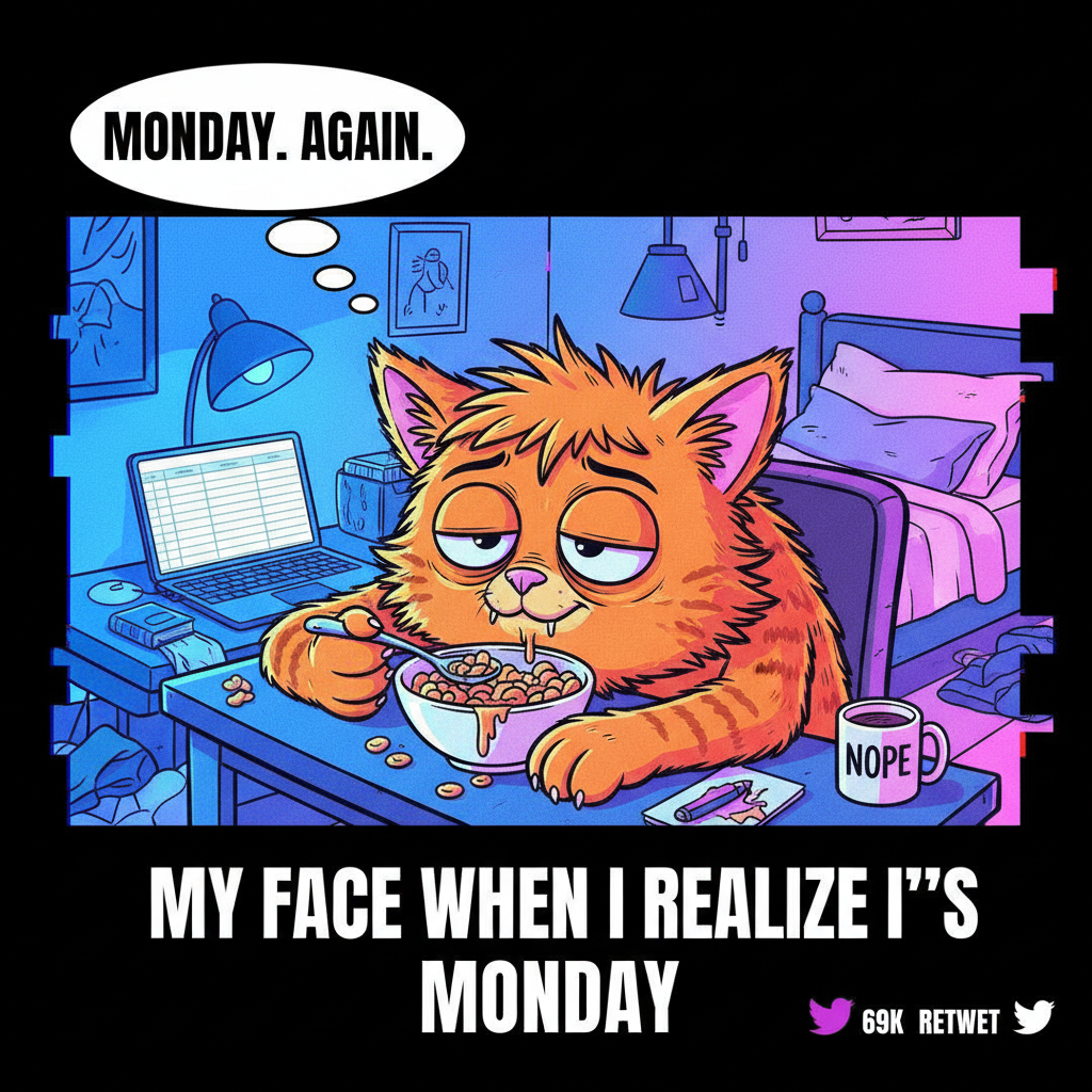 Monday morning mood: I need 7 more business days of sleep.