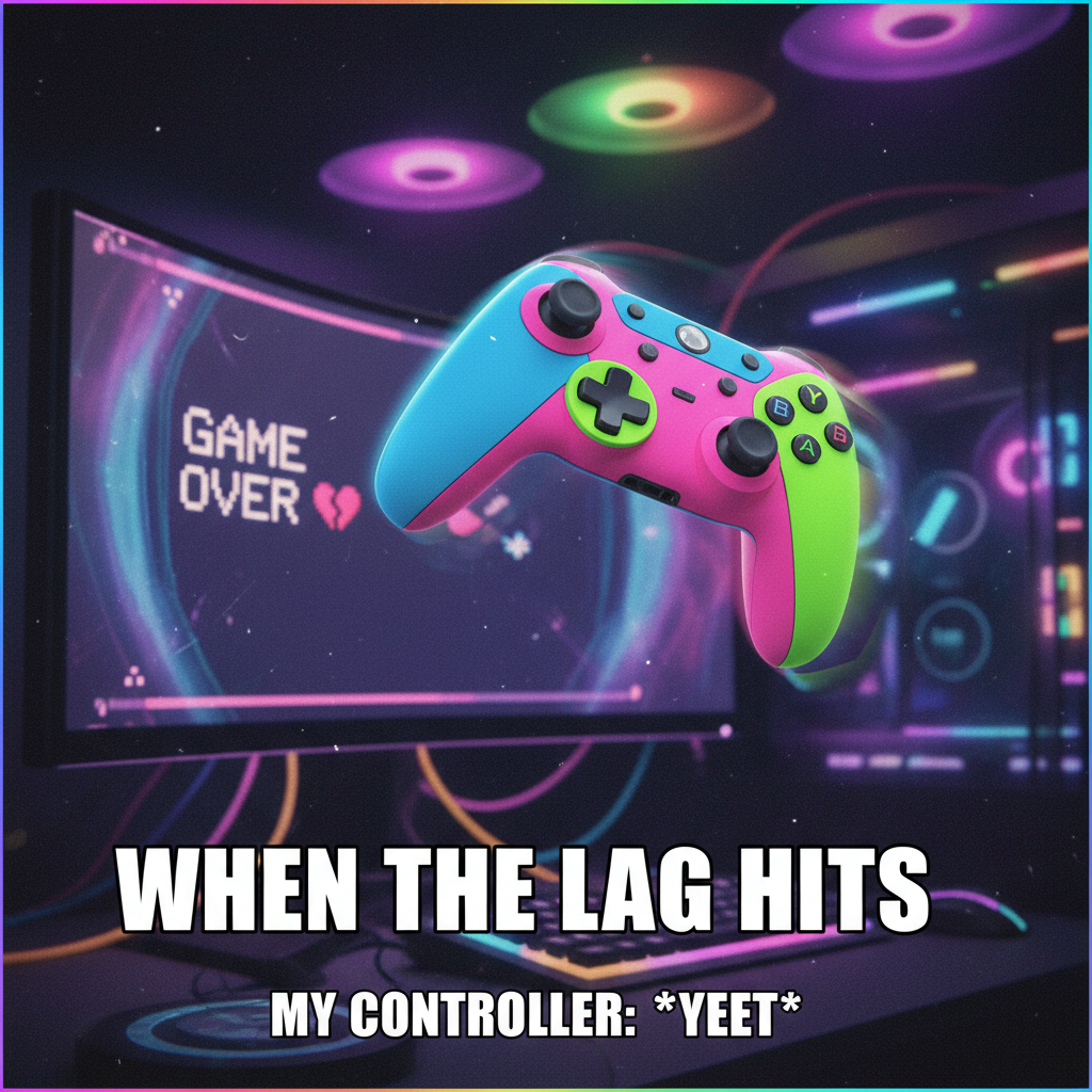 Lost to a level 1 bot. My controller is now in orbit. 🚀 #GamingRage