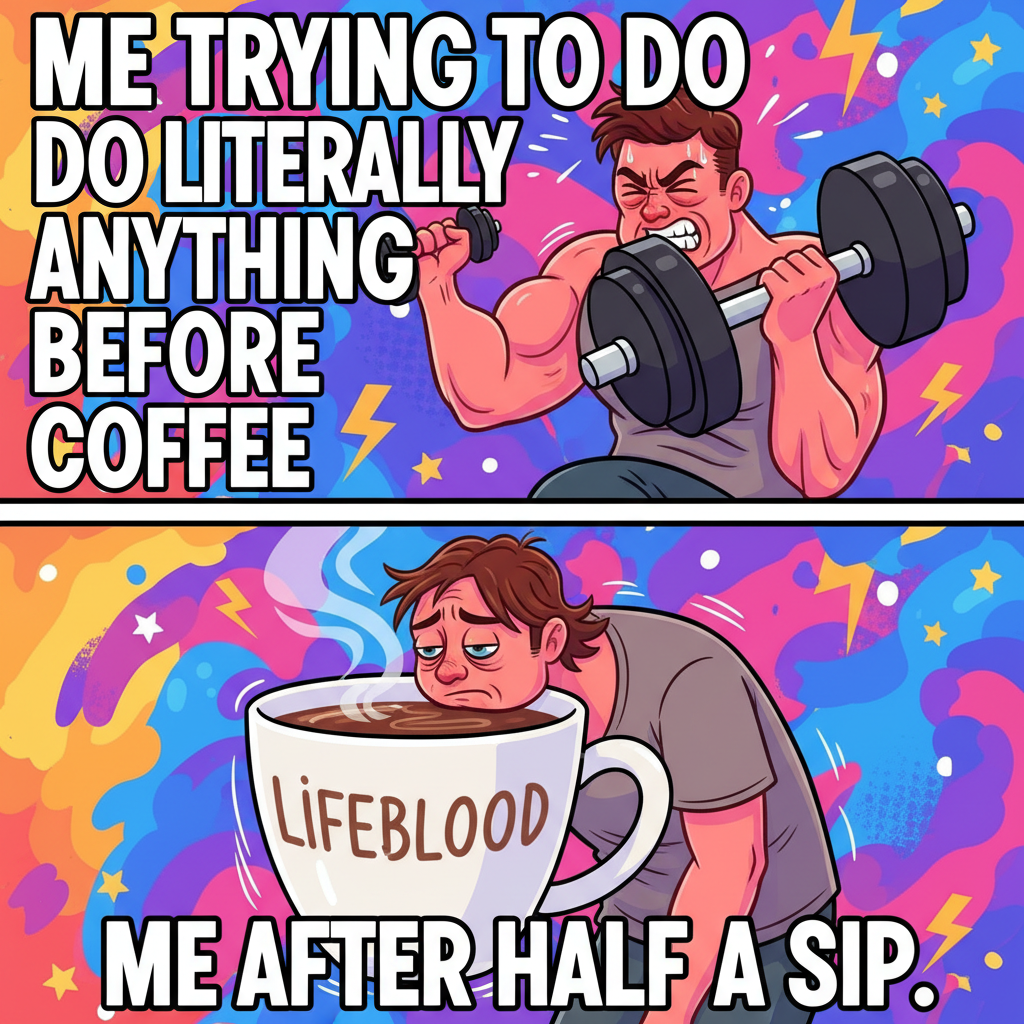Me trying to lift weights at the gym vs. me trying to lift my own spirits on a Monday.
