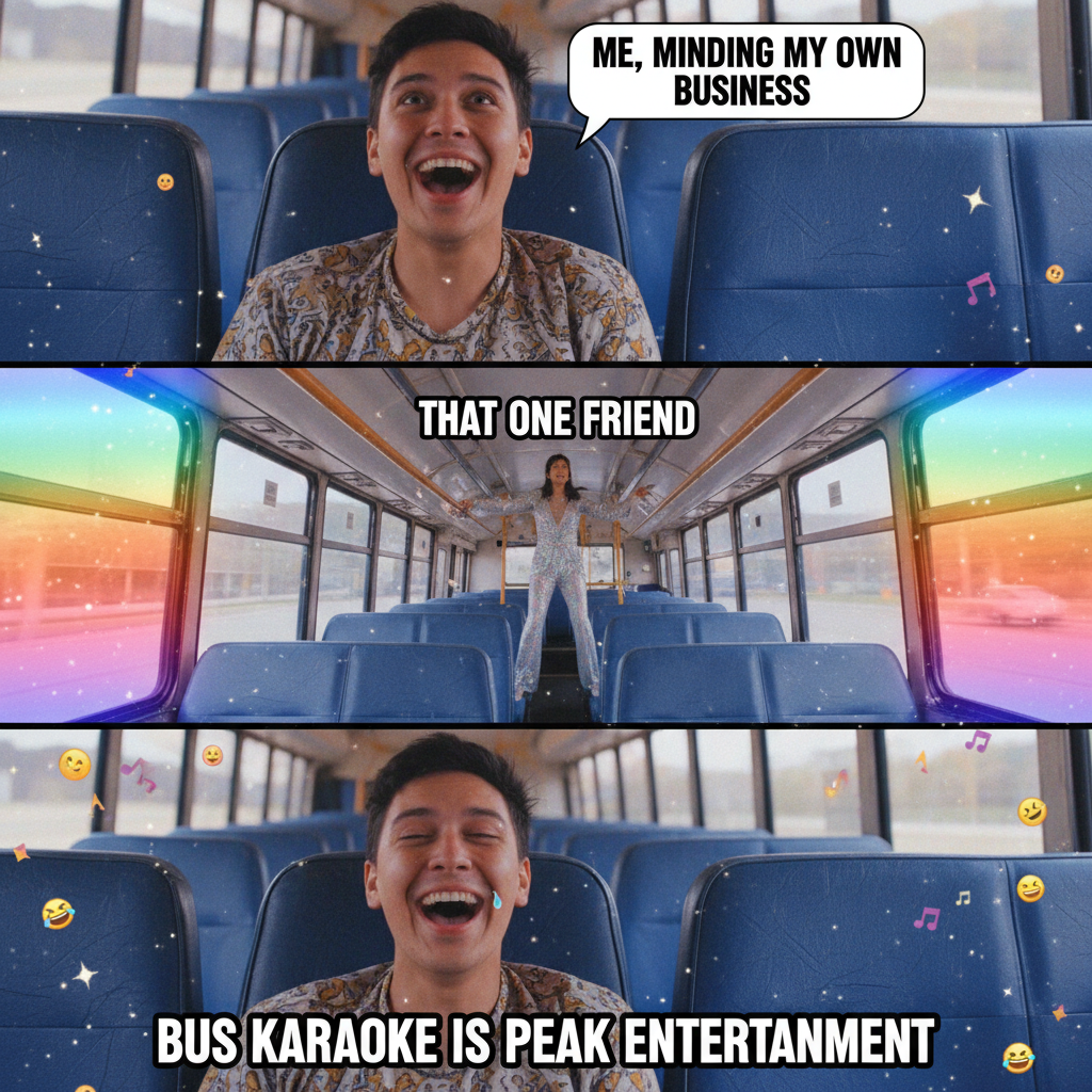 Just witnessed a full-blown opera performance on the bus. Public transport never disappoints.