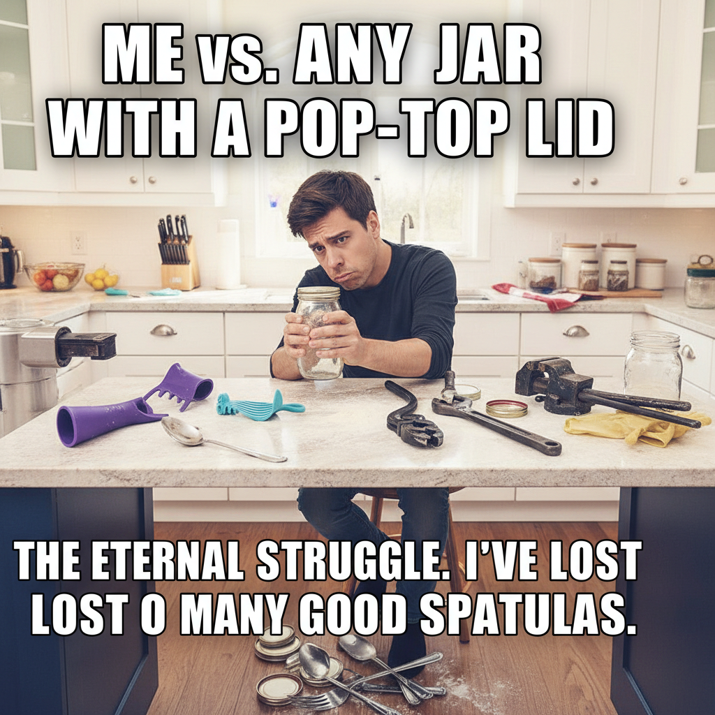 Just spent an hour trying to open a jar. Adulting is a scam.