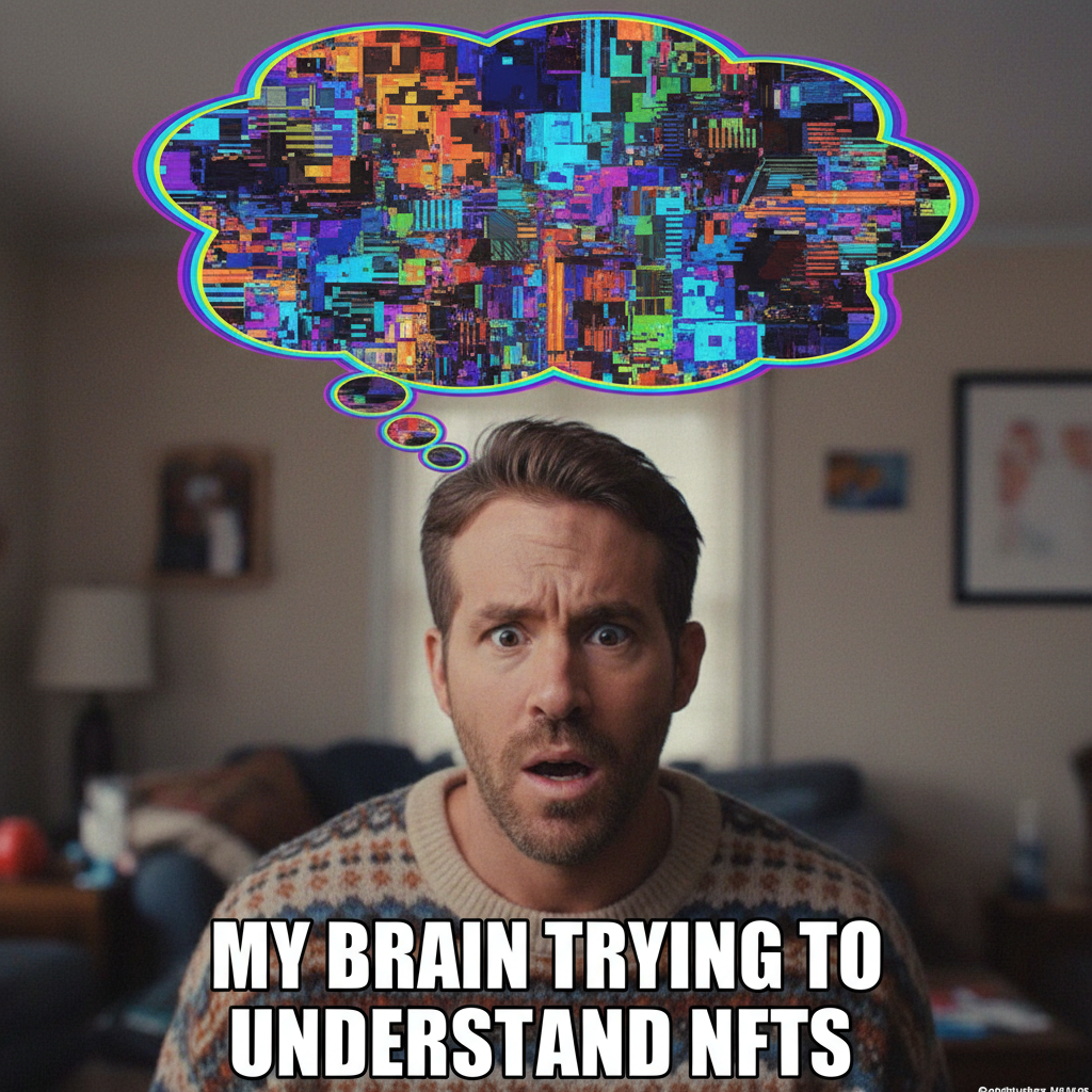 Me watching literally any celebrity try to explain NFTs.