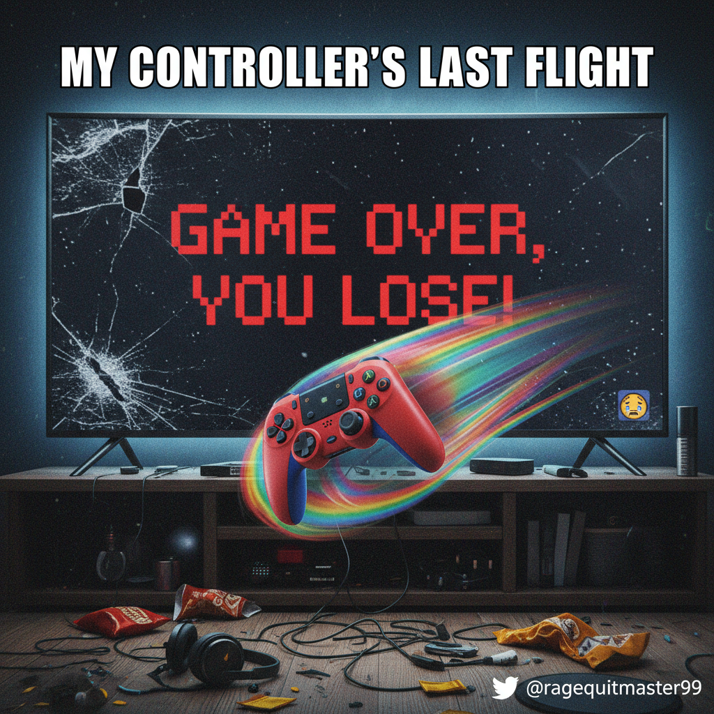 My controller just flew across the room. It's not rage, it's 'performance art.'