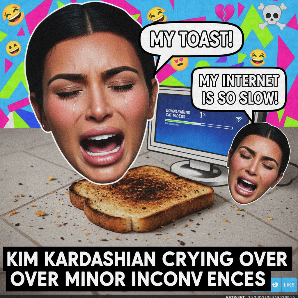 Me reacting to literally any minor inconvenience: *insert crying Kim K meme*