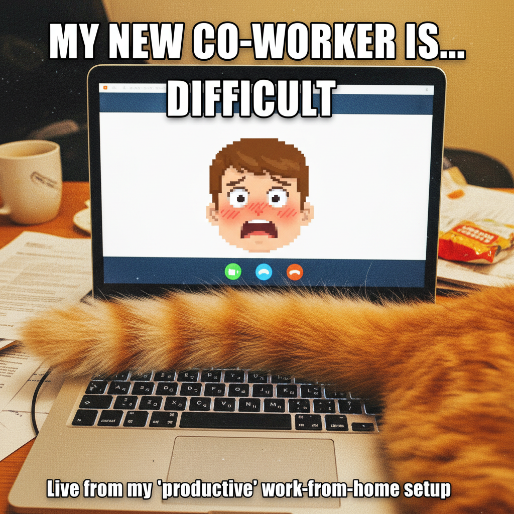 My cat just walked across my keyboard during a client meeting. Promotion secured.