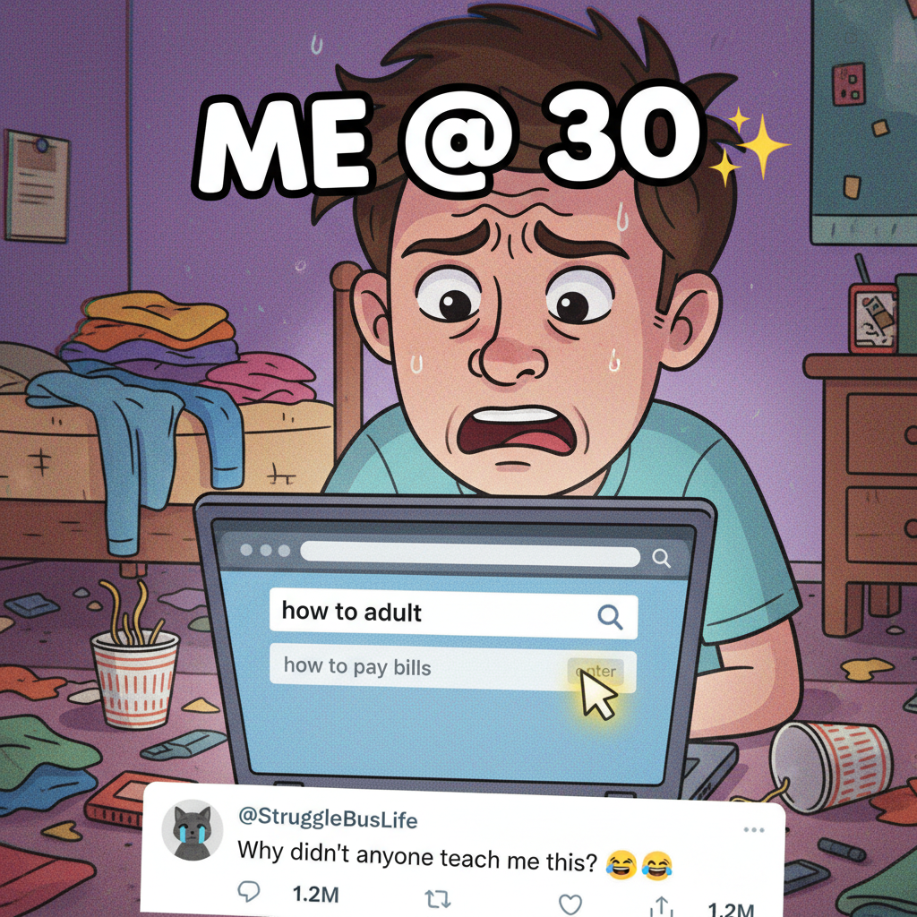 Adulting is just Googling how to do basic things you should already know. Every. Single. Day.