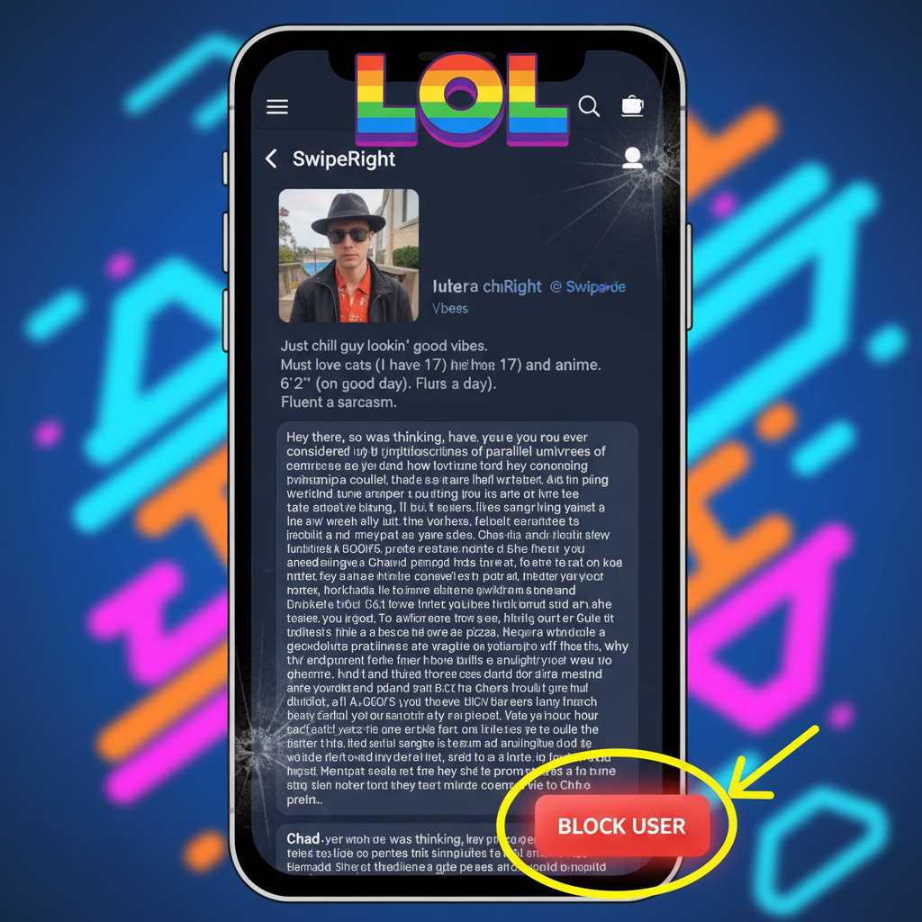 Matched with someone who sent me a 10-page essay on why pineapple belongs on pizza. Instant block.