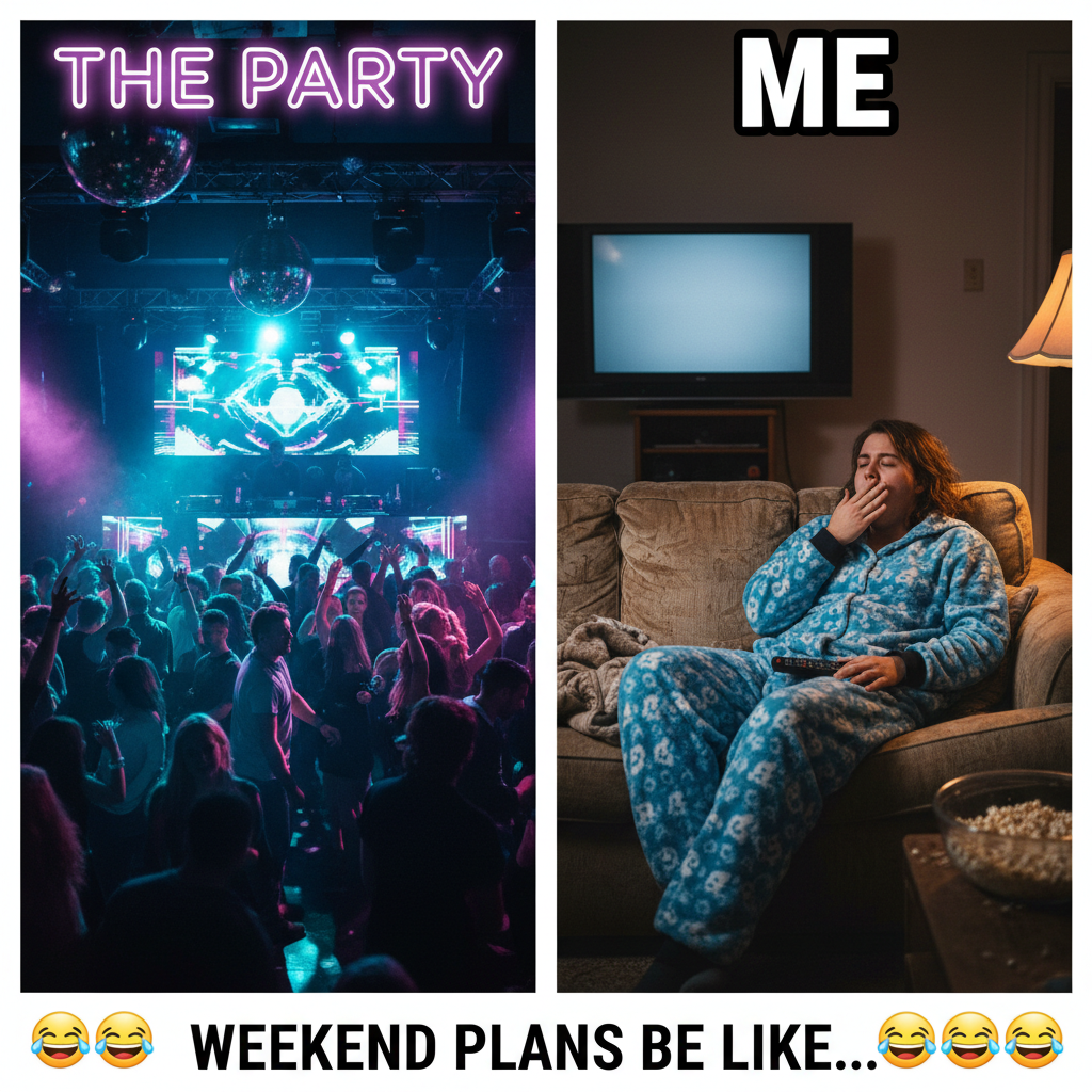 Friday night plans: clubbing. Friday night reality: debating if 8 PM is too early for bed.