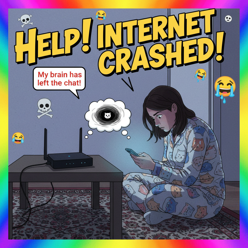 The wifi went down. I've forgotten how to human.