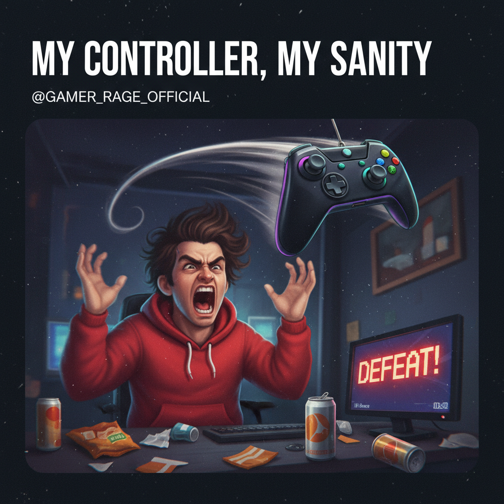 My controller just flew across the room. It wasn't my fault, the game cheated.