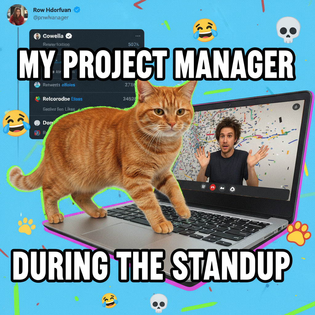 My cat just walked across my keyboard during a Zoom meeting. Instant promotion to chaos coordinator.