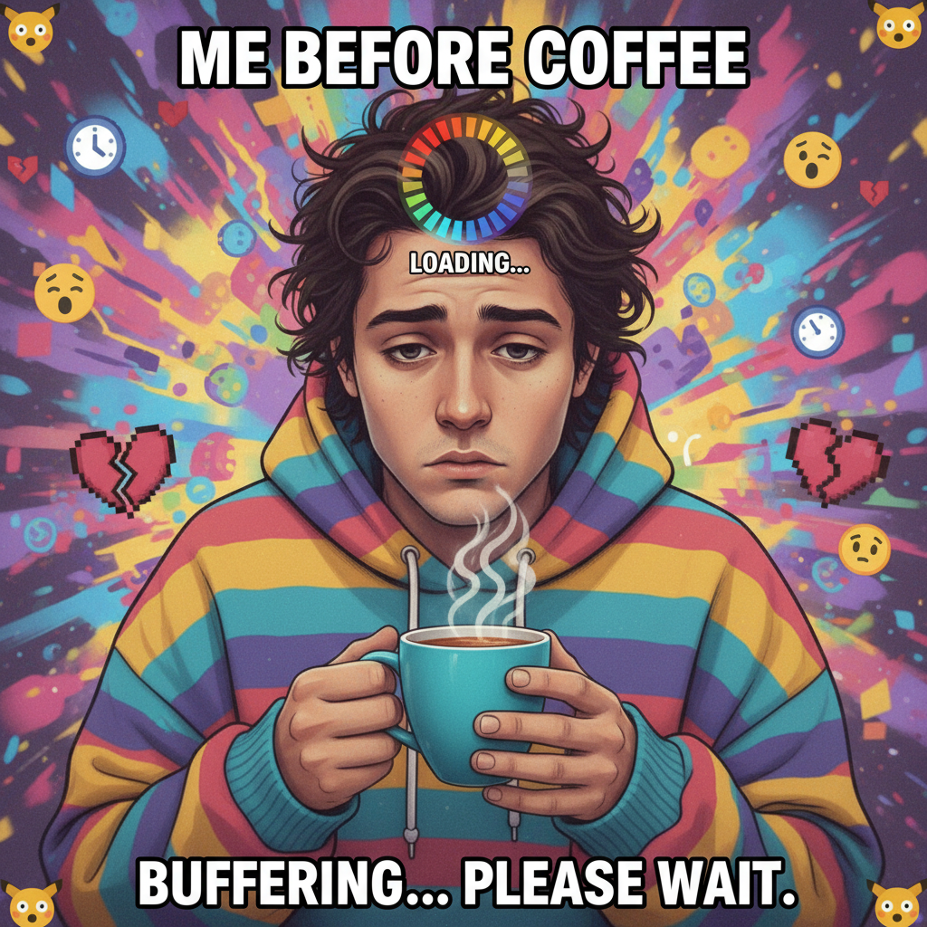 Monday morning: My brain is still buffering. Please try again Wednesday.