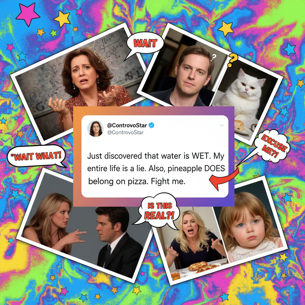 When a celebrity tweets something wild and the internet collectively loses its mind.