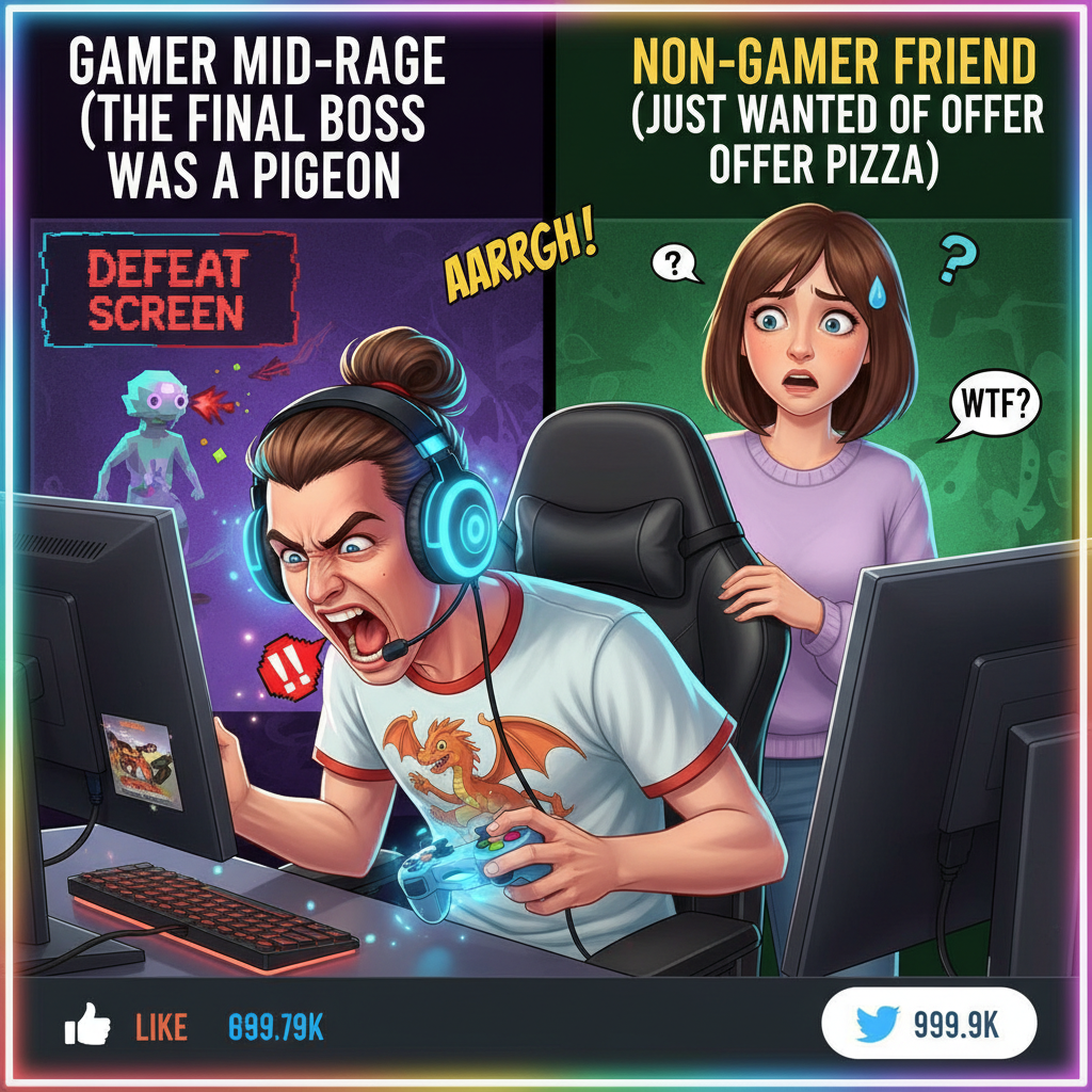 Me trying to explain my gaming rage to someone who doesn't play. It's a valid emotion!