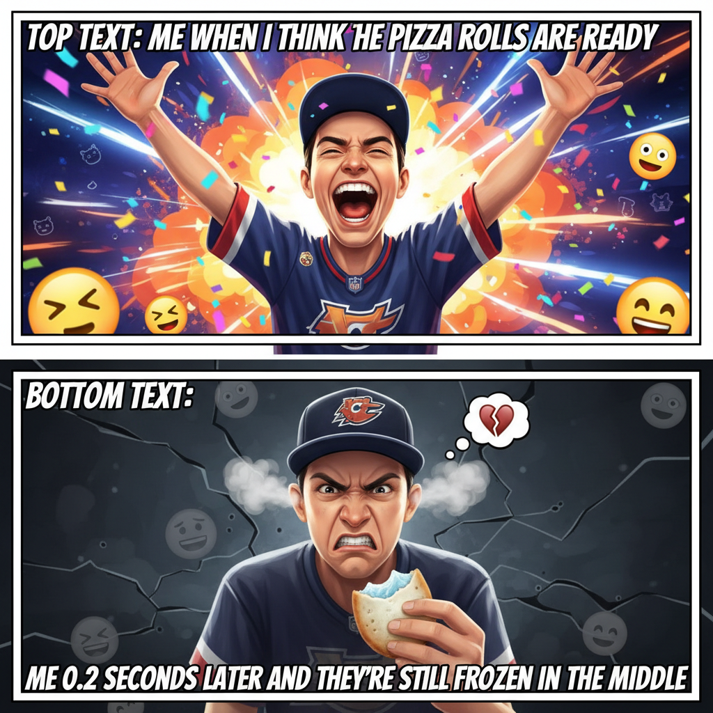 My team won. I'm already planning the victory parade. My team lost. I'm boycotting the sport forever.