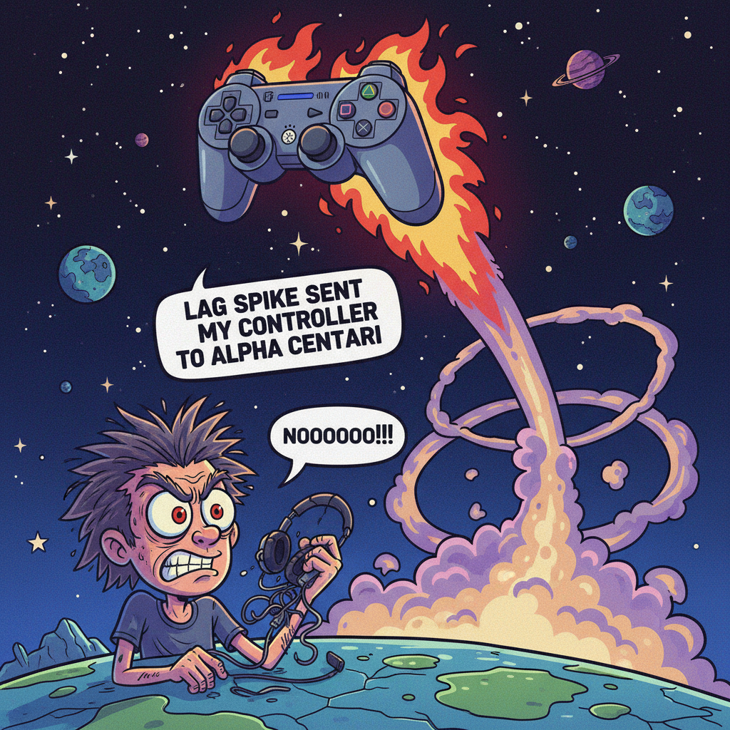 Just lost to a level 1 bot. My controller is now in orbit.