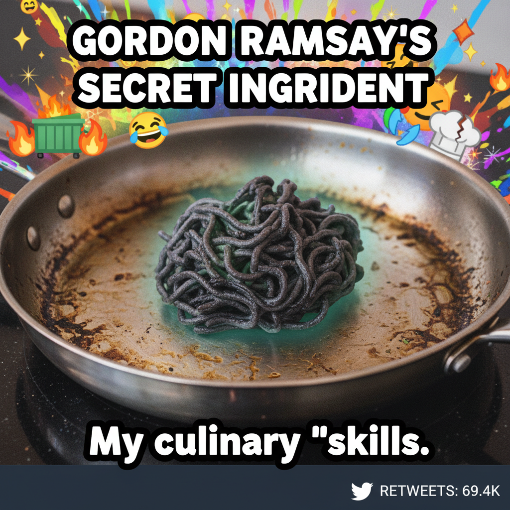 Attempted gourmet pasta, ended up with a carbonized noodle sculpture. My kitchen is a crime scene.