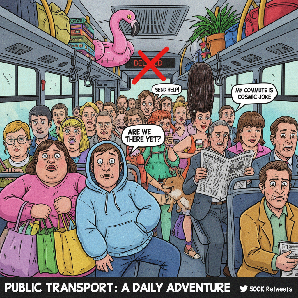Public transport is just a social experiment to see how much chaos we can endure.