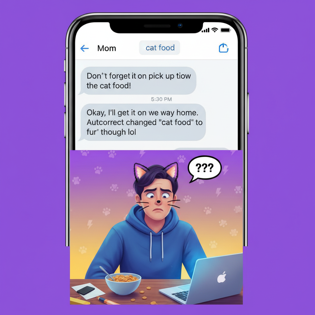 Autocorrect just changed 'I'm fine' to 'I'm feline'. My boss thinks I'm a cat now.