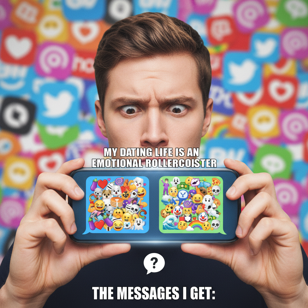 Matched with someone who only communicates in emojis. Is this a win or a cry for help?