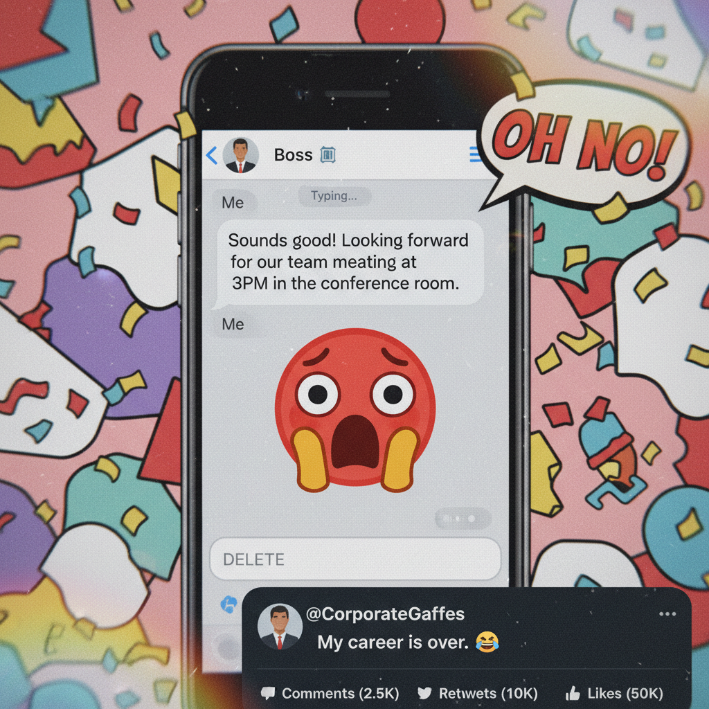 Autocorrect just changed 'meeting' to 'meating'. My boss is going to think I'm a cannibal. Send help.