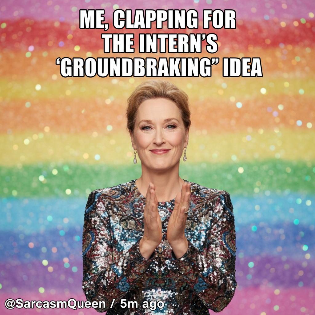 Me watching literally any celebrity try to look normal after a scandal: *insert Meryl Streep clapping gif*