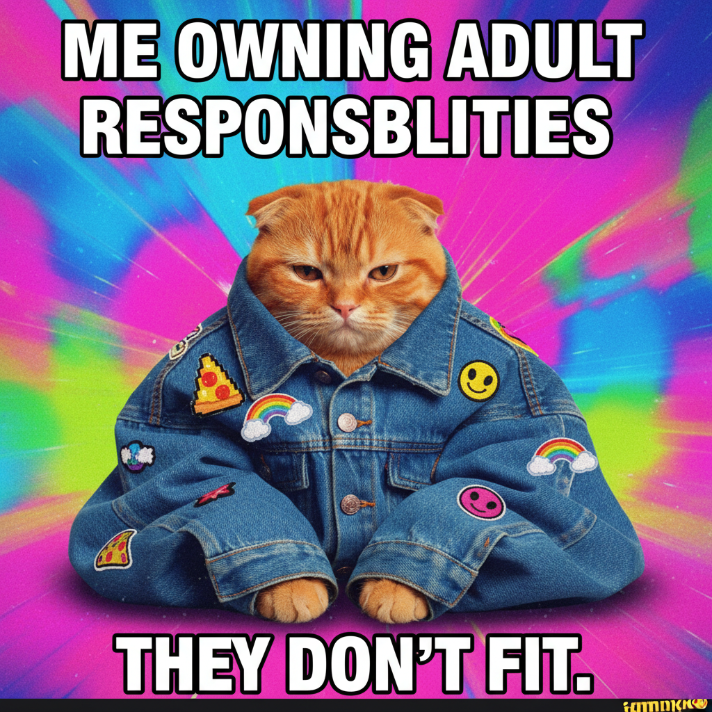 Bought a 'stylish' jacket online. It arrived fitting my cat better than me.